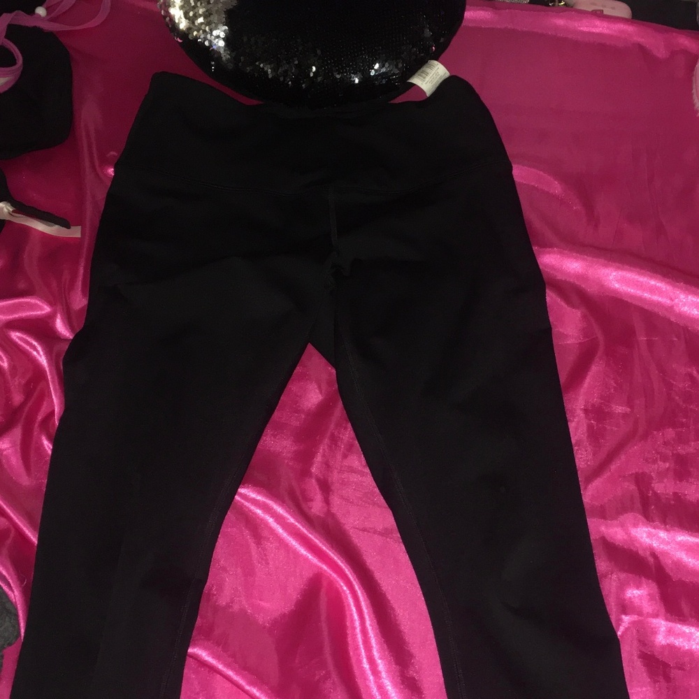 90 Degrees By Reflex Size Small Black Workout Leggings Thick Material Good Condi